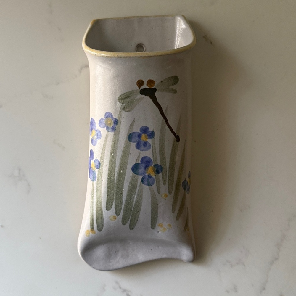 Handmade Pottery Wall Pocket - Picture 2 of 9